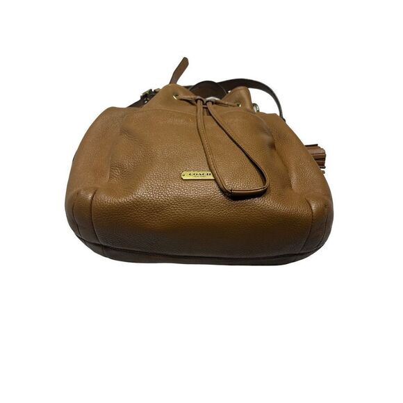 Coach Womens Casual Toggle  Closure Bucket Crossbody Bag Brown - Picture 6 of 12